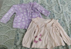 Baby Girl Top Set Of 2 (used)