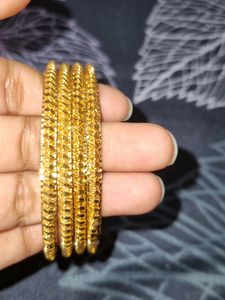 gold colour  bangles with guarantee