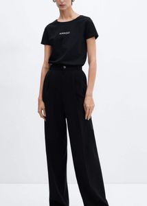Mango Branded TShirt Black