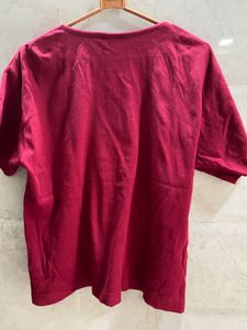 Denver Hayes Deep Maroon T-Shirt - Subtle Mandala