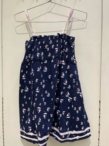 Navy Blue Casual Top