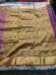 Purple And Gold Bridal Kanchipuram