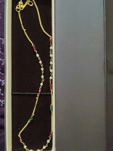 Elegant Gold-tone Beaded Necklace