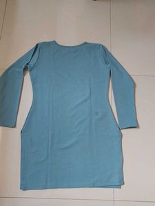 Cute Blue Long Sleeve Top