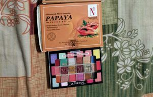 Papaya Facial Kit & Eyeshadow Palette