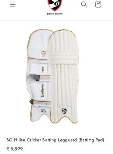 SG HILITE CRICKET PADS