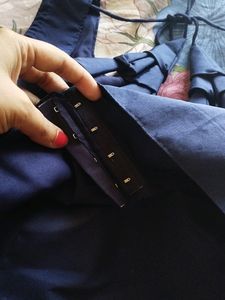 Navy-Blue Sleeveless Blouse