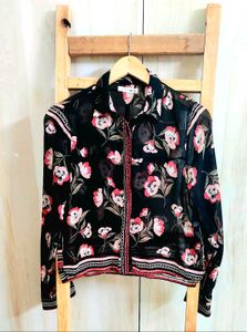 Black Printed Shirt Size-32-34