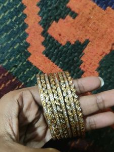 Gold Side Bangles