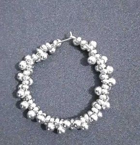 Silver Alloy Earrings
