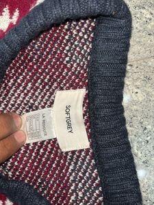 Patterned Zip-Up Cardigan