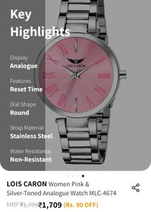 Silver-Tone Women&#39;s Watch