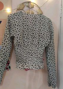 Transparent Black And White Top