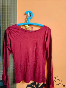 Maroon Full Sleeve Top