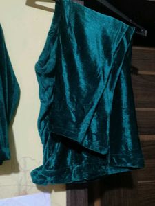 Elegant velvet Green Kurta