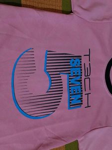 Pink Graphic Print T-shirt