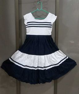 Cute Striped Fit & Flare Dress