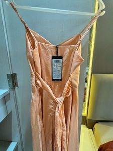 Peach Midi Dress
