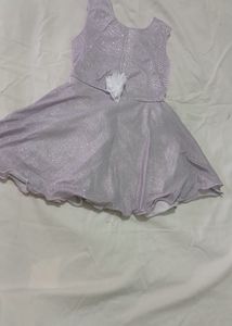 Lavender Colour Kids Western Dress 👗