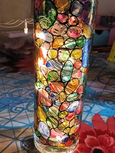 Designer Glass Bottle For Decor