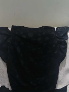 Butterfly Print Black Top