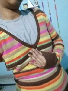 Striped Knit Sweater