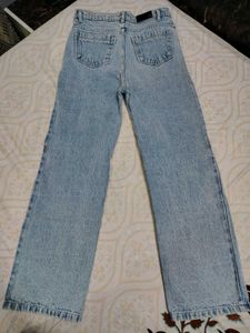 Light Wash Denim Jeans ,NON STRETCHABLE