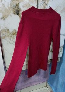 Red 'Geniale' Pullover Sweater