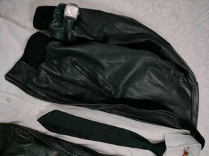 bomber leather jacket heavy