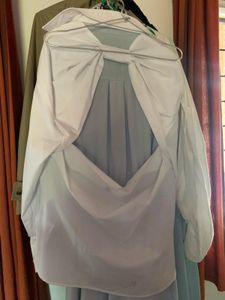 Zara Oversized White Backless Shirt