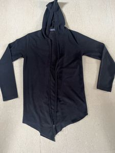 Black Hoodie Cardigan