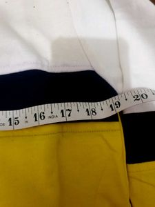 Stylish Yellow &amp; White Sweatshirt