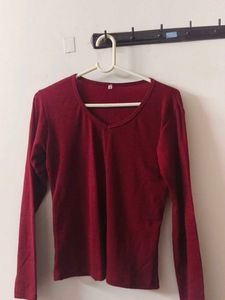 Brown and Maroon Long Sleeve T-Shirt for combo