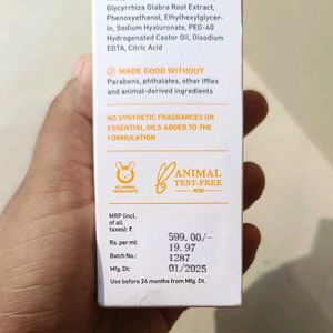 2% ALPHA ARBUTIN &amp; HYALURONIC ACID FACE SERUM 30ml