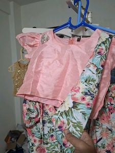 Floral panjabi Choli Set