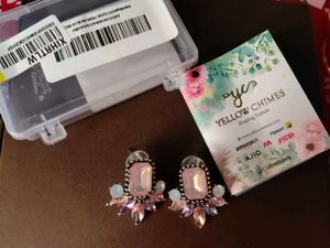 Yellow Chimes Gemstone Earrings