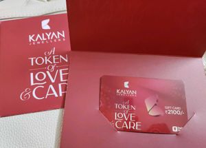 Jewellery Gift Card worth 2100rupees