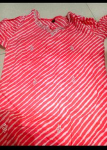 Striped Pink Kurta
