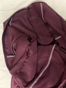 Burgundy Satin Mermaid Skirt