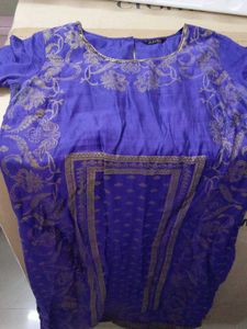 Aurelia Blue Printed Kurta