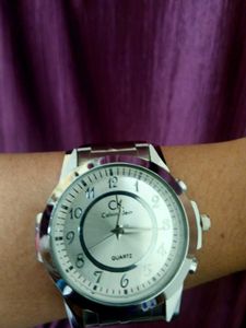 CK/ Calvin Klein Silver Watch( First Copy)