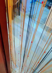 Lace Nd Beads Door Curtain