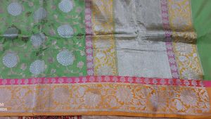 Elegant Green Banarasi Saree