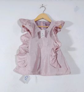 Ruffled Sleeve Midi Dress(Girls)