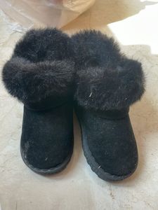 Black Furry Boots