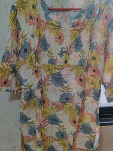 Floral Print Kurta
