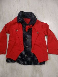 Boys Red Outfit Set