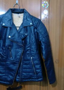 Stylish Black Faux Leather Jacket