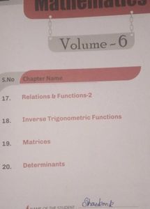Mathematics Study Material - Class 12th