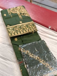 Green Embroidered Salwar Kameez